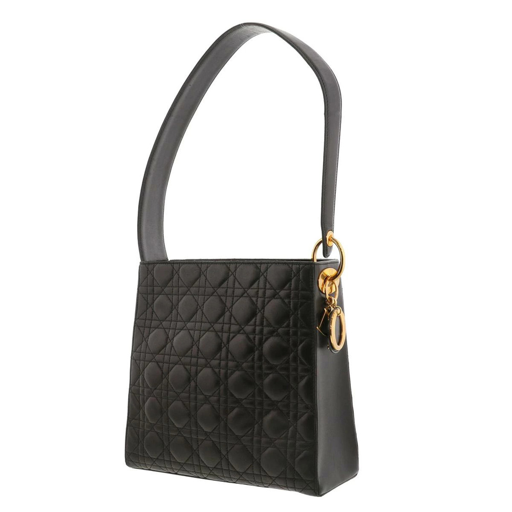 Dior Messenger Bag Christian Black Cannage Shoulder